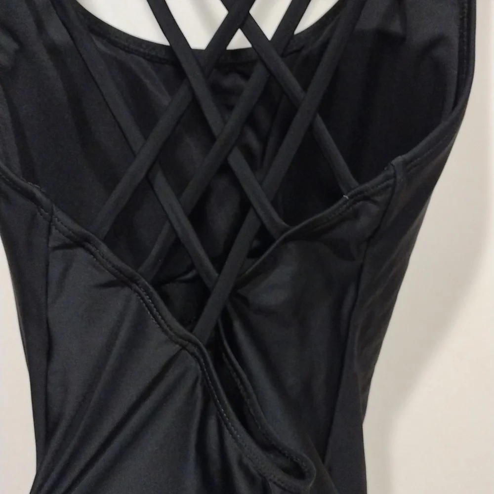 NWT Baleaf Women's Black One Piece UV Block Swim Suit Size S-Beach Summer Wear